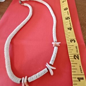 Elegant White and Pink Shell Necklace